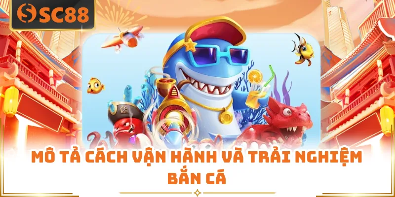 Mô tả cách vận hành và trải nghiệm bắn cá